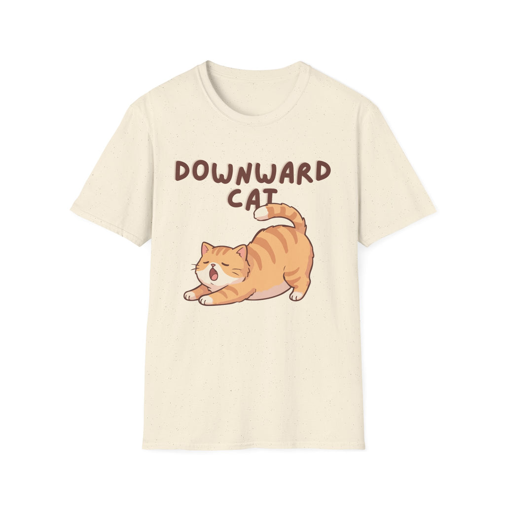 Downward Cat T-Shirt | Cute Yoga Cat Graphic Tee