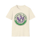 Crystal Vibes T-Shirt | Purple Crystal Graphic Tee for Spiritual & Wellness Lovers