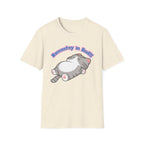 Namastay in Bed T-Shirt | Cute Lazy Cat Graphic Tee