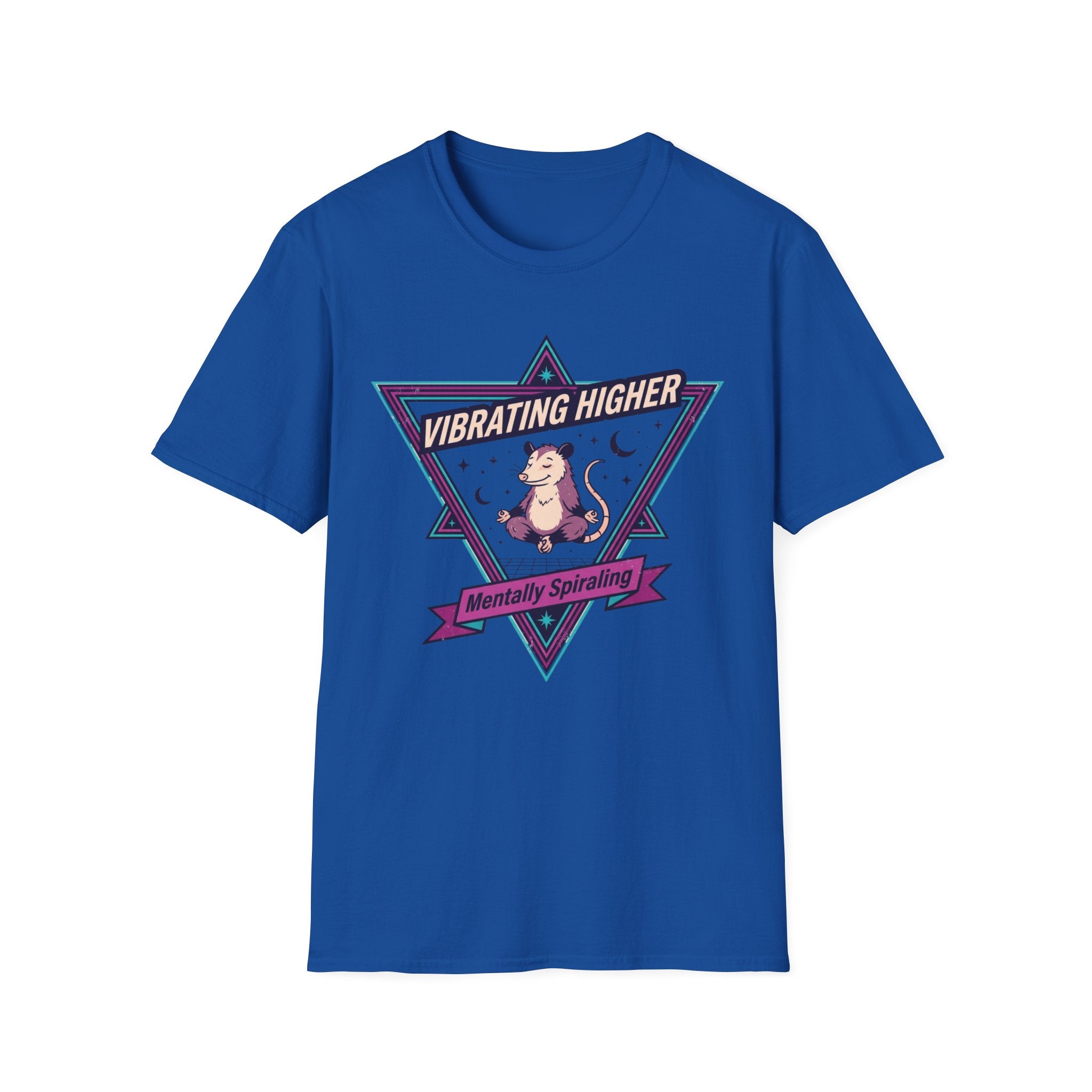 Vibrating Higher T-Shirt | ‘Mentally Spiraling’ Retro Rat Graphic Tee