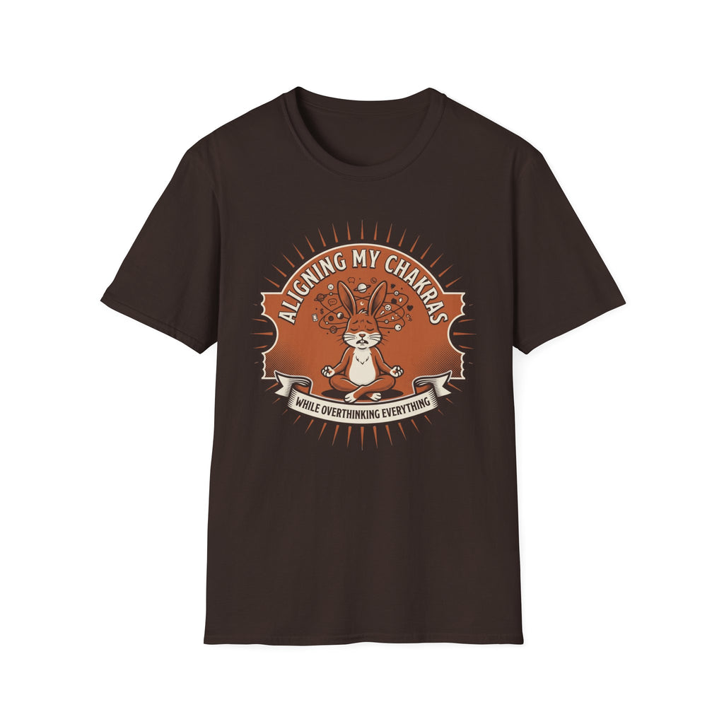 Aligning My Chakras T-Shirt | Cute Meditation Bunny Yoga Tee