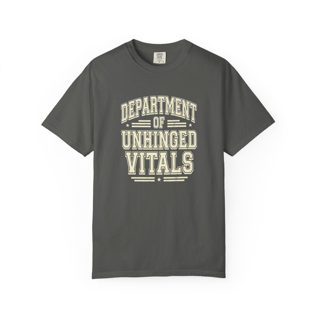 Department of Unhinged Vitals T‑Shirt