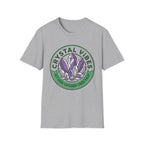Crystal Vibes T-Shirt | Purple Crystal Graphic Tee for Spiritual & Wellness Lovers
