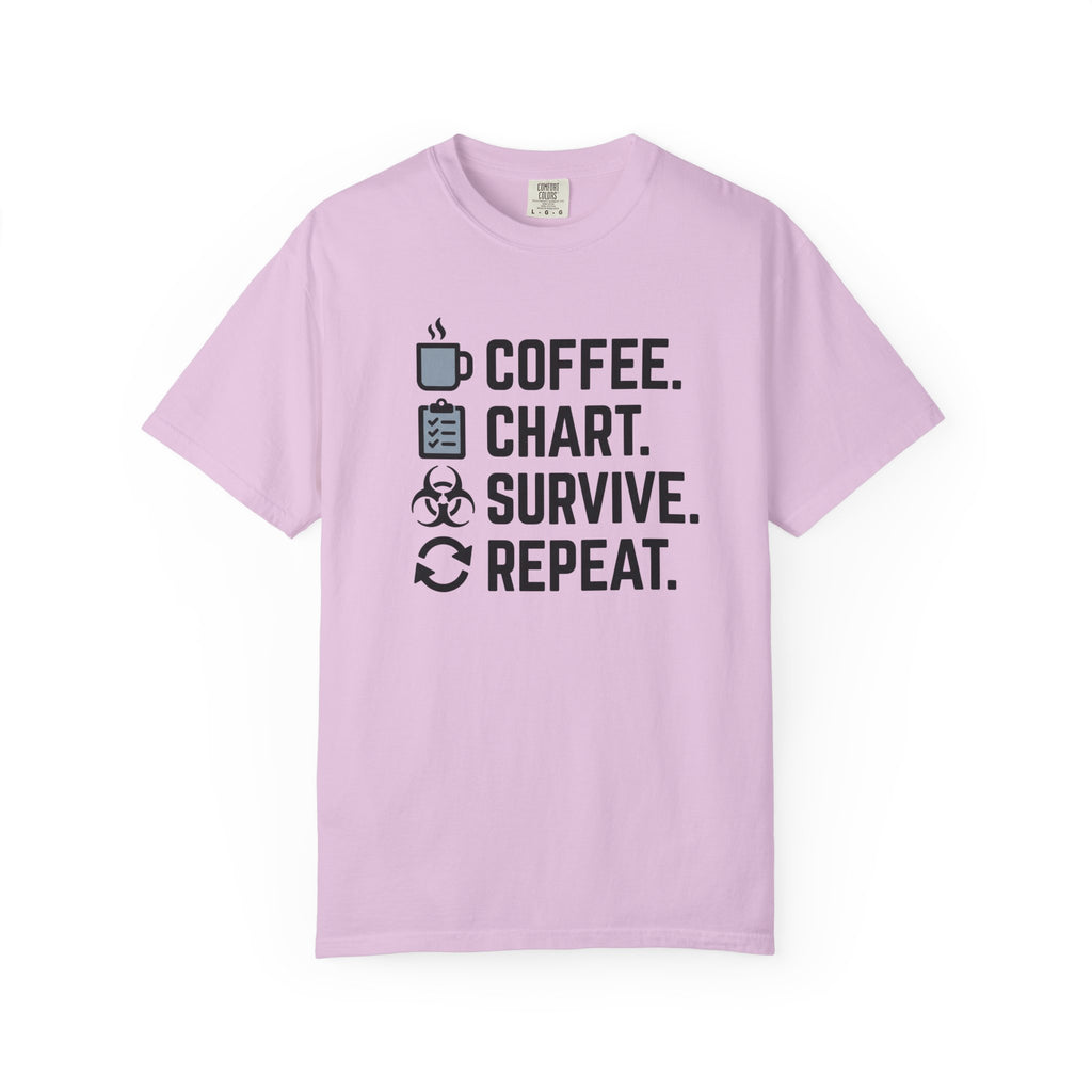 Coffee Chart Survive Repeat T-Shirt