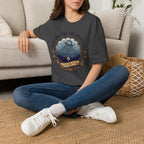 Waiting for the Universe T-Shirt | Moody Cloud Graphic Tee ("Divine Timing")