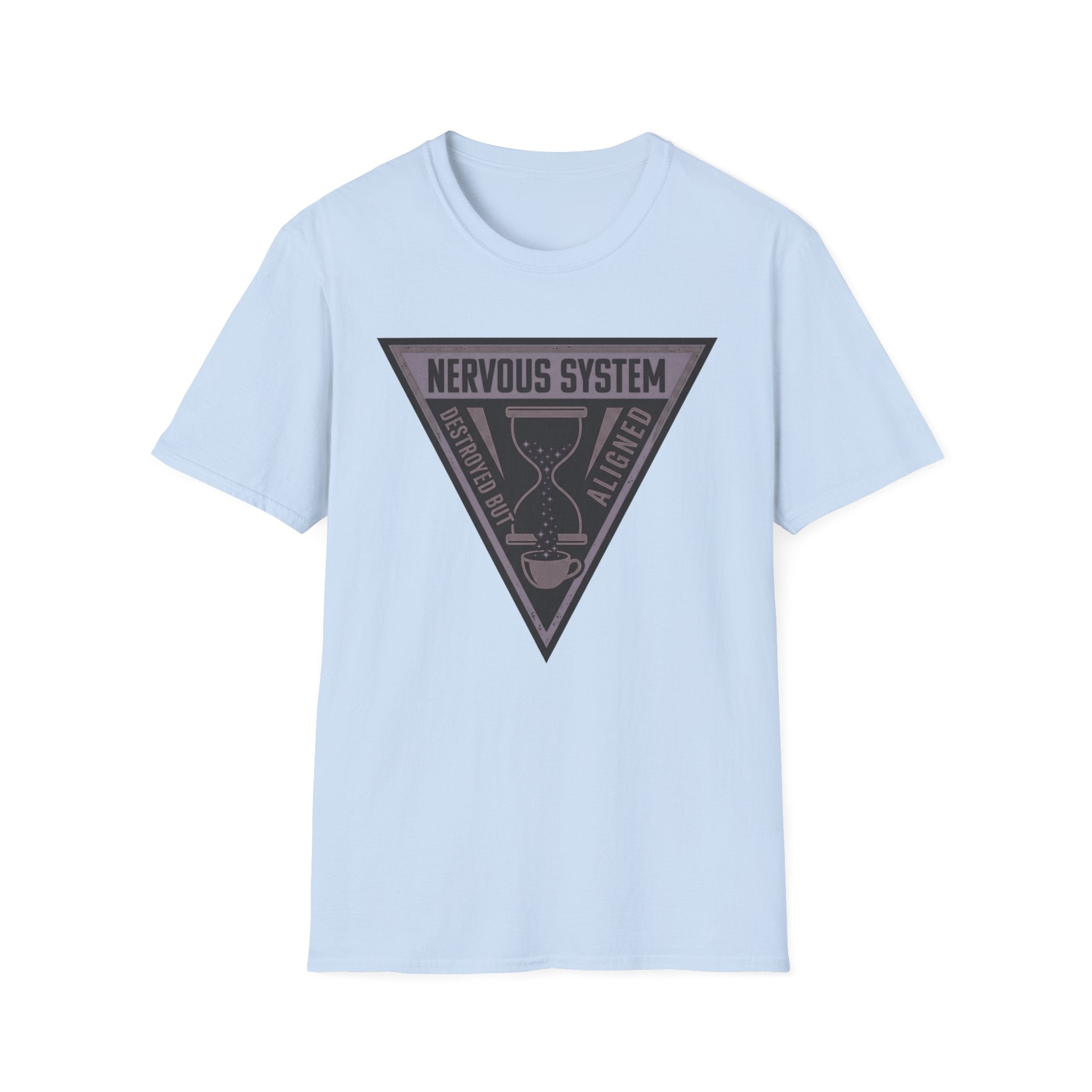 Nervous System Triangle T‑Shirt | “Nervous System: Destroyed But Aligned” Graphic Tee