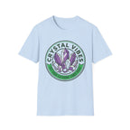 Crystal Vibes T-Shirt | Purple Crystal Graphic Tee for Spiritual & Wellness Lovers