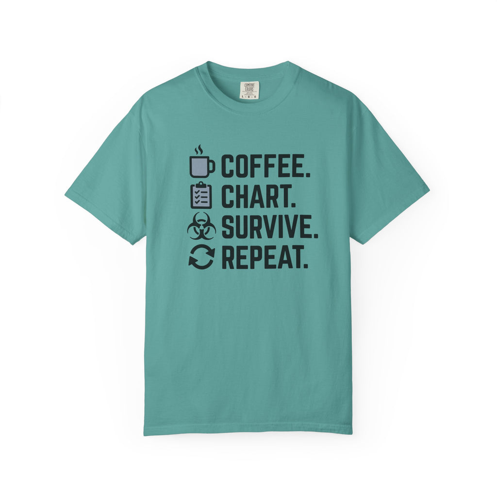 Coffee Chart Survive Repeat T-Shirt