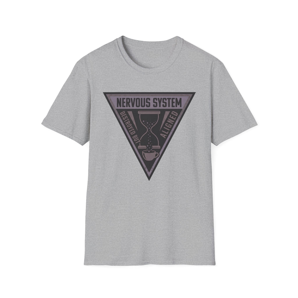 Nervous System Triangle T‑Shirt | “Nervous System: Destroyed But Aligned” Graphic Tee