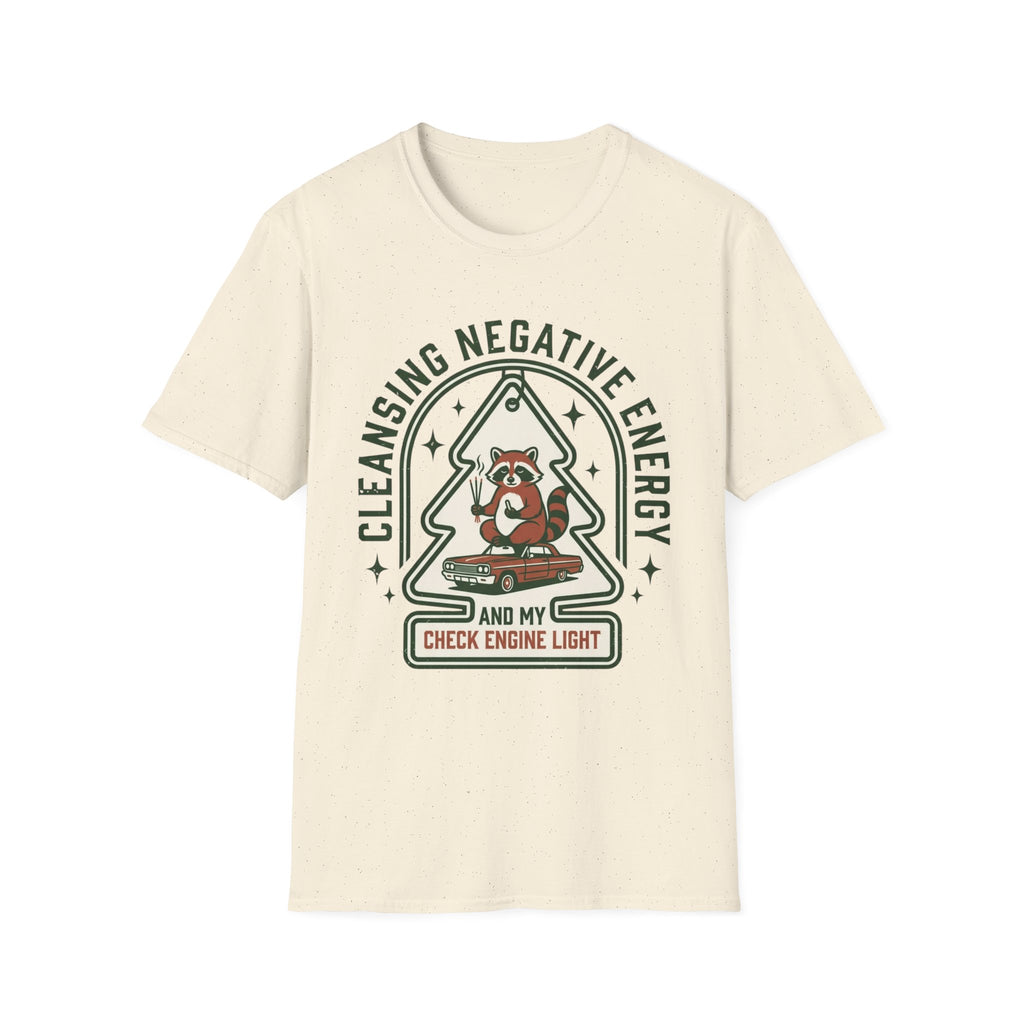 "Cleansing Negative Energy" Raccoon Graphic T-Shirt