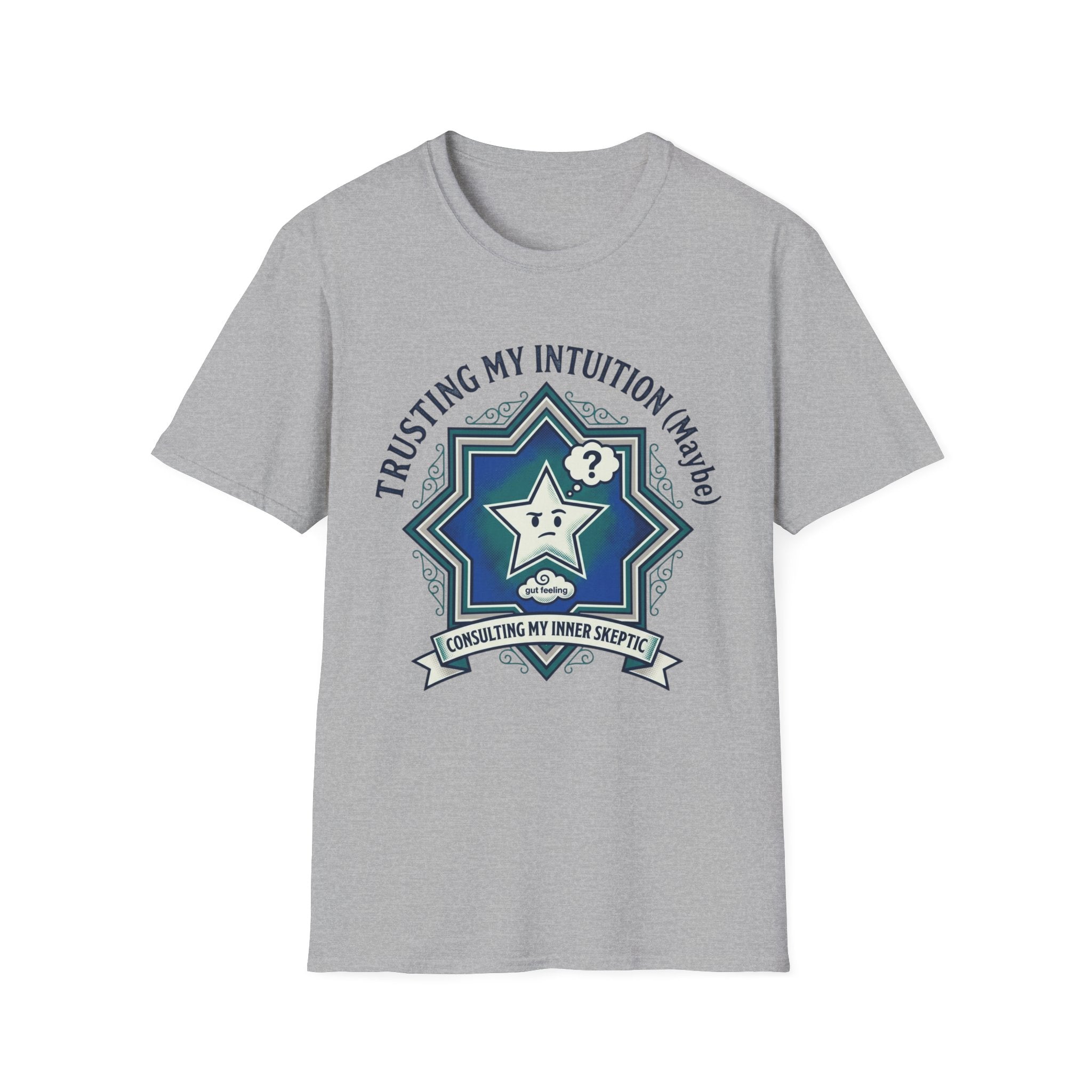 Trusting My Intuition (Maybe) T-Shirt | Funny Psychic Star Graphic Tee