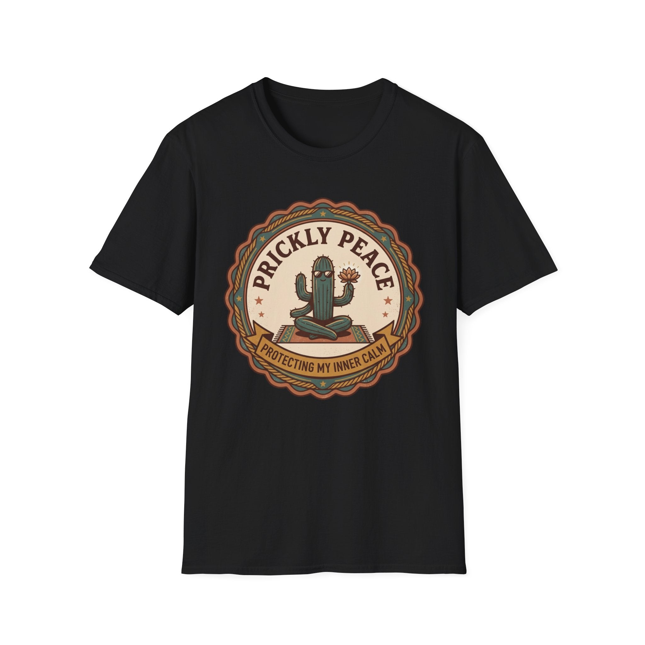Prickly Peace Cactus T-Shirt | Retro Desert Graphic Tee