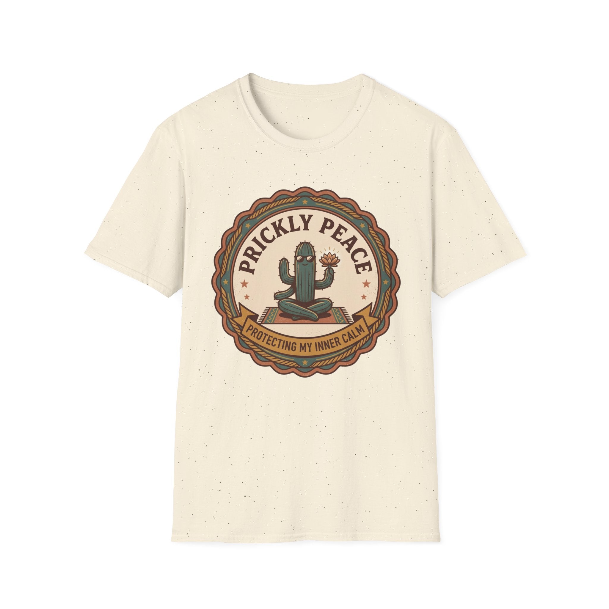 Prickly Peace Cactus T-Shirt | Retro Desert Graphic Tee