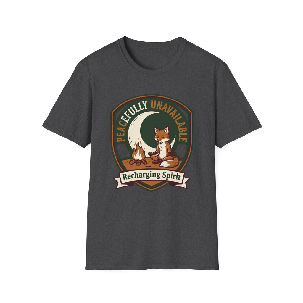 Peacefully Unavailable Fox T-Shirt | Recharging Spirit Graphic Tee