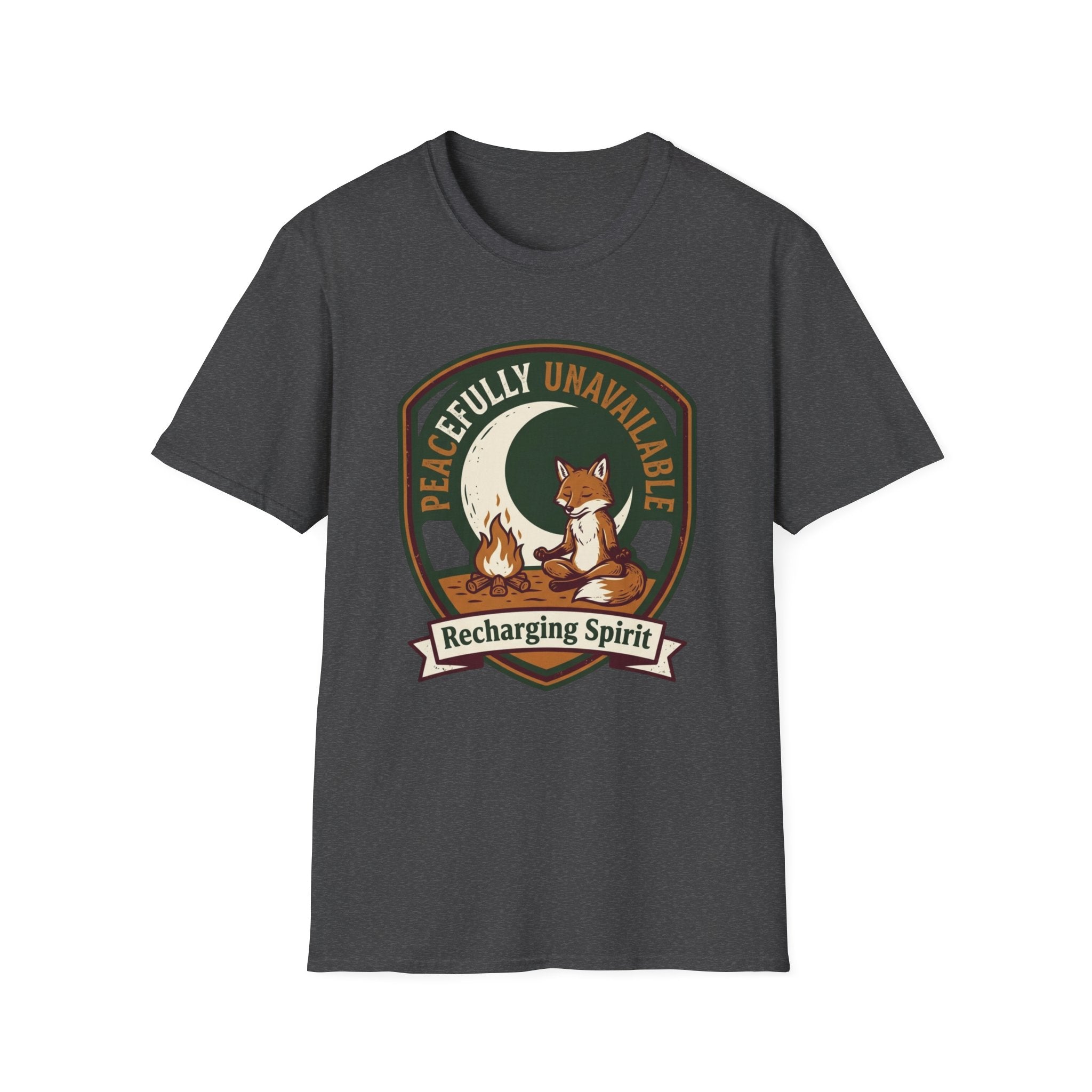 Peacefully Unavailable Fox T-Shirt | Recharging Spirit Graphic Tee