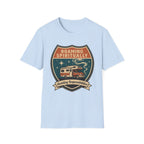 Roaming Spiritually RV Graphic T-Shirt | Vintage Camper Faith Travel Tee