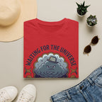 Waiting for the Universe T-Shirt | Moody Cloud Graphic Tee ("Divine Timing")