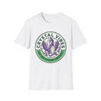 Crystal Vibes T-Shirt | Purple Crystal Graphic Tee for Spiritual & Wellness Lovers