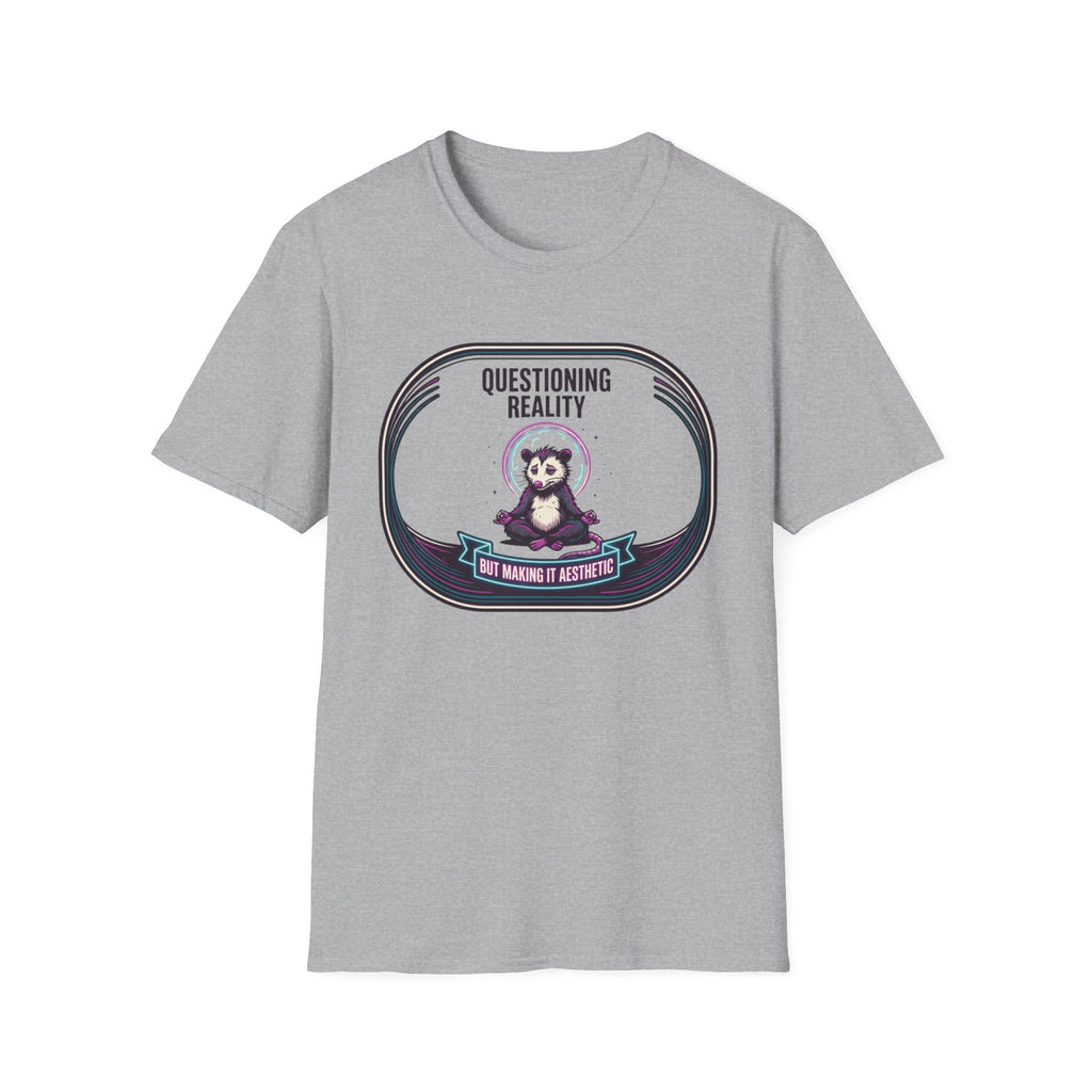 Questioning Reality T‑Shirt | Cute Meditating Panda Design