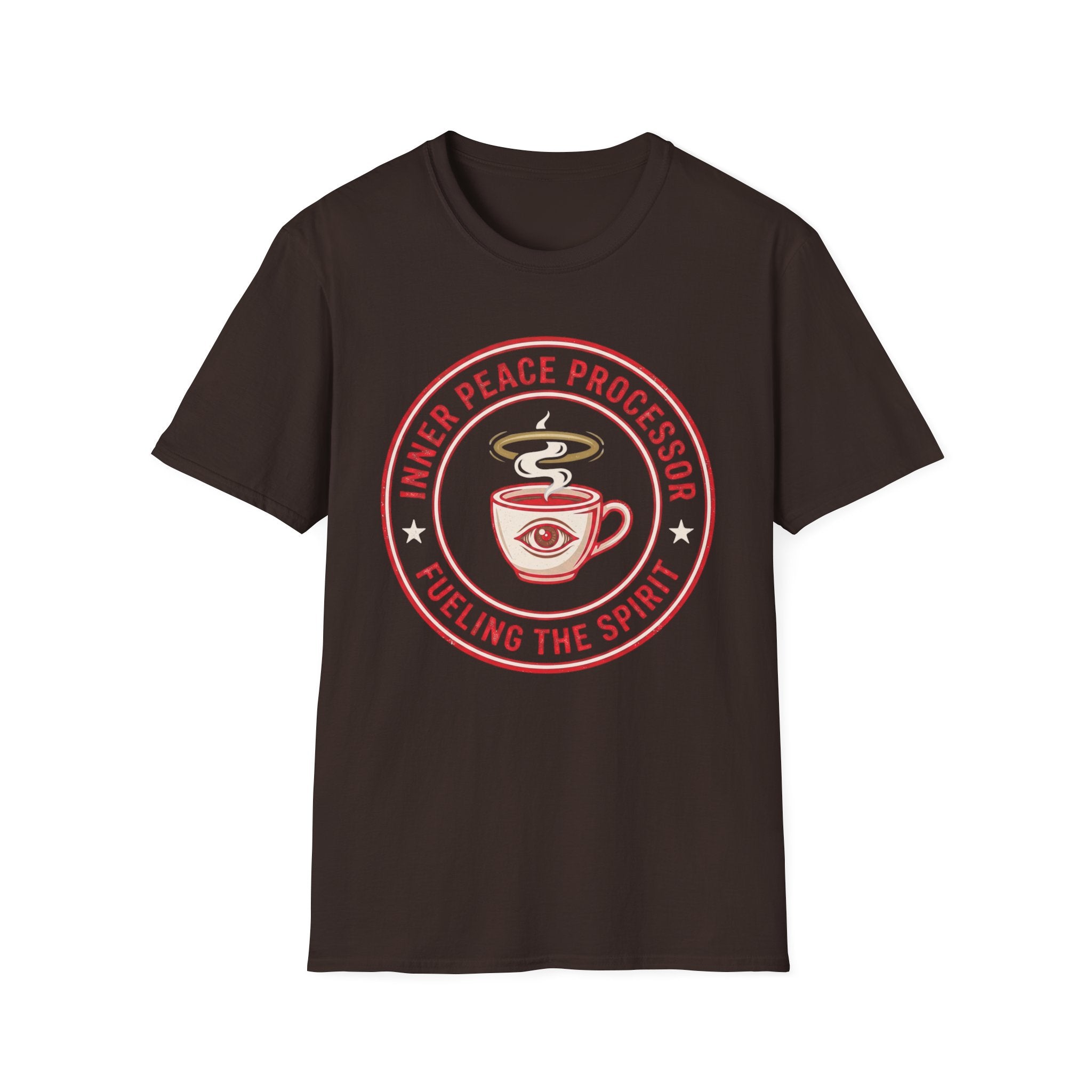 "Inner Peace Processor: Fueling the Spirit" Coffee Graphic T-Shirt