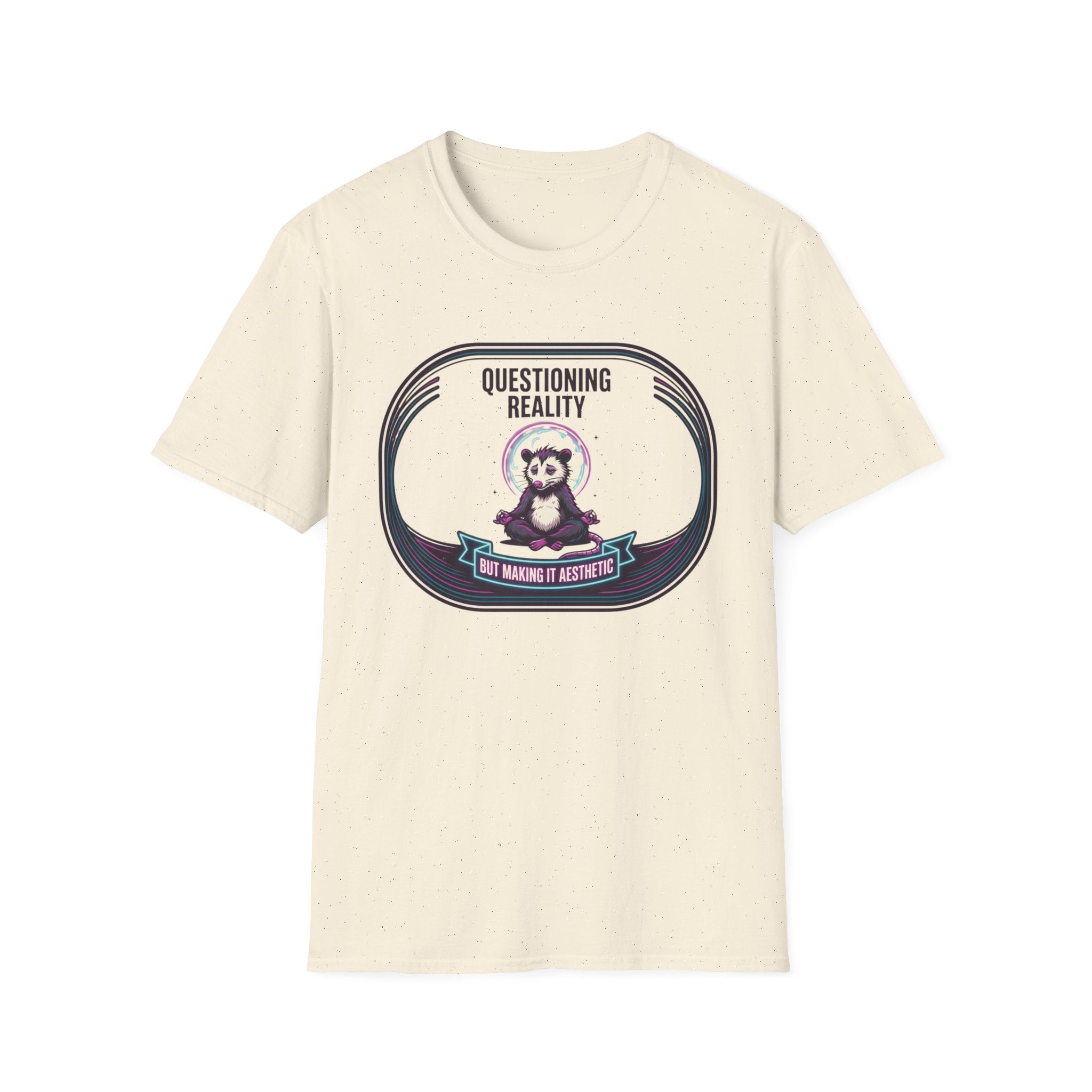 Questioning Reality T‑Shirt | Cute Meditating Panda Design