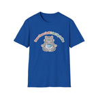 "Inner Peace Until I Get My Coffee" Cute Meditating Cat Graphic T-Shirt