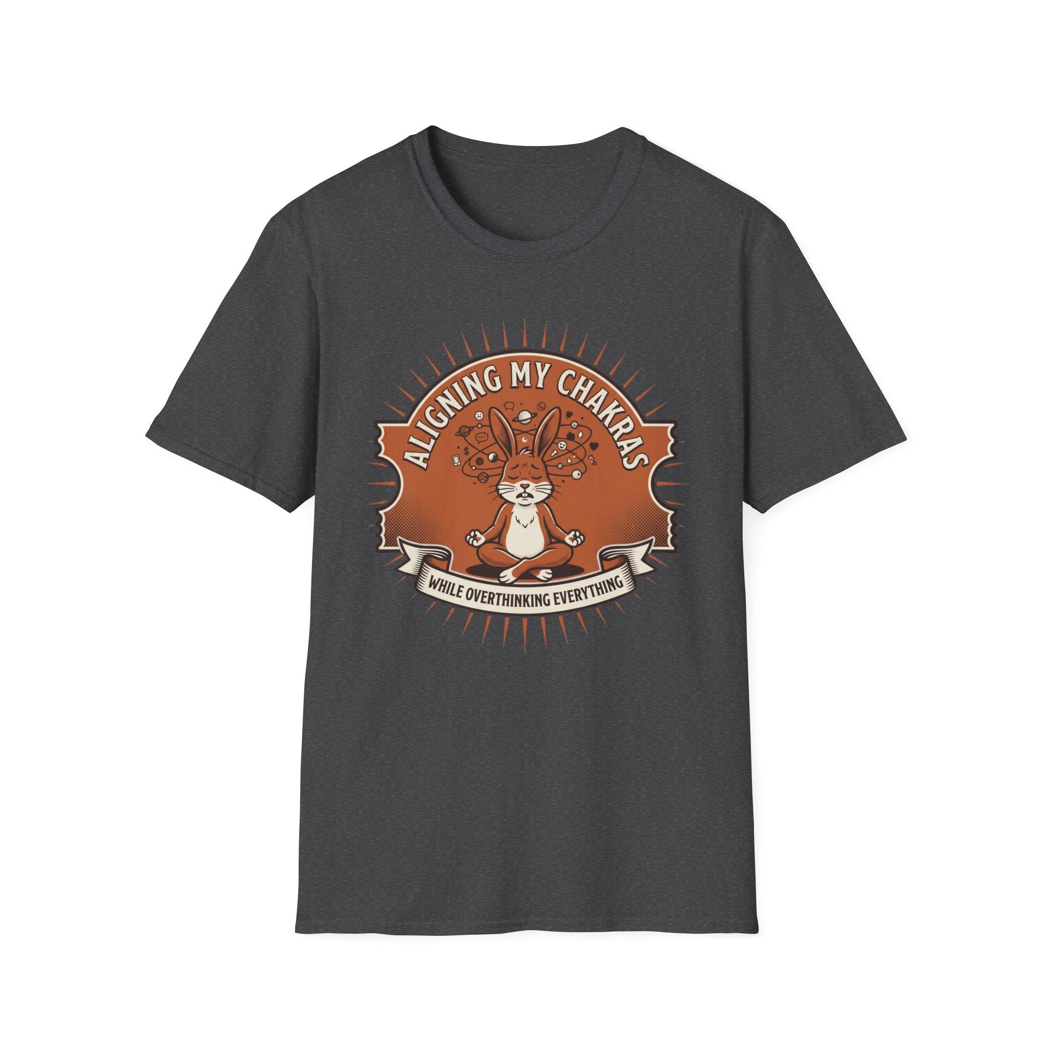 Aligning My Chakras T-Shirt | Cute Meditation Bunny Yoga Tee