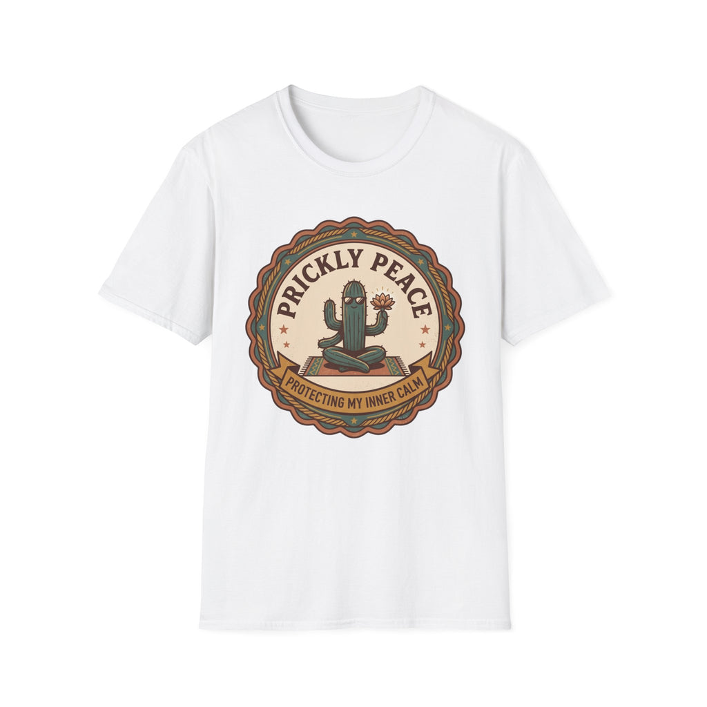 Prickly Peace Cactus T-Shirt | Retro Desert Graphic Tee