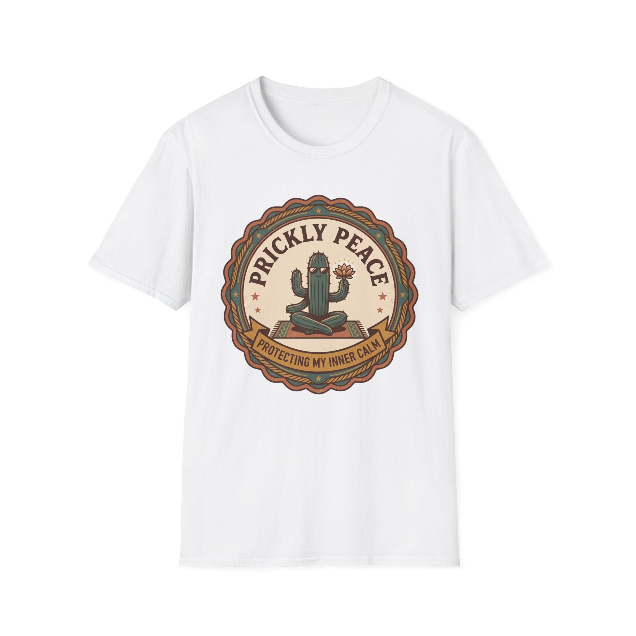 Prickly Peace Cactus T-Shirt | Retro Desert Graphic Tee