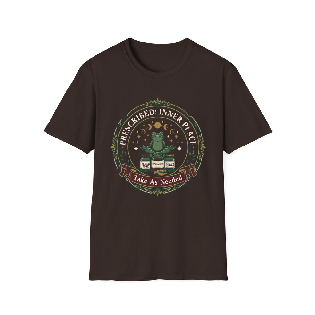 Inner Peace Frog T-Shirt | "Prescribed: Inner Peace" Meditation Tee