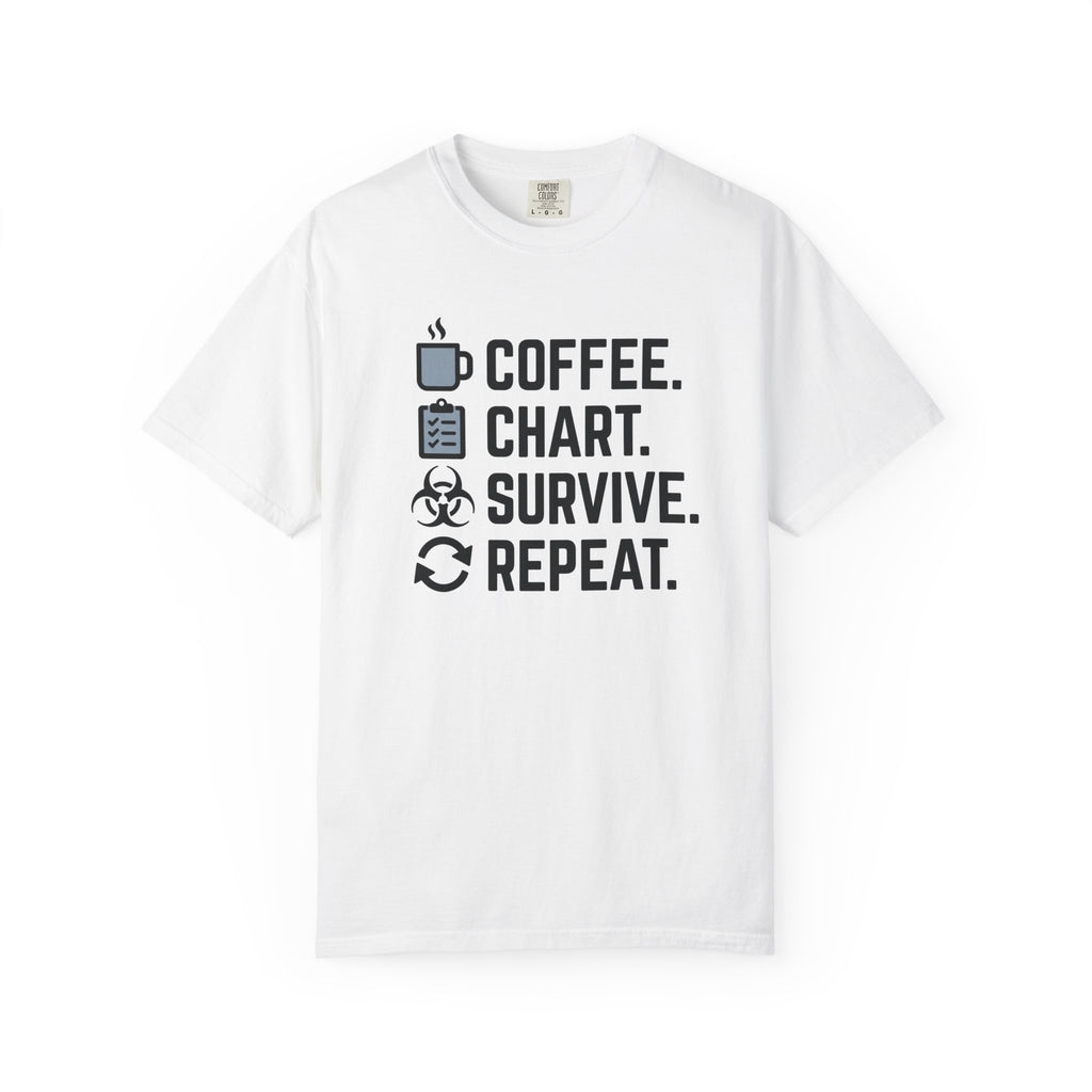 Coffee Chart Survive Repeat T-Shirt