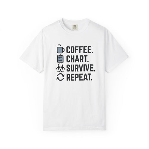 Coffee Chart Survive Repeat T-Shirt