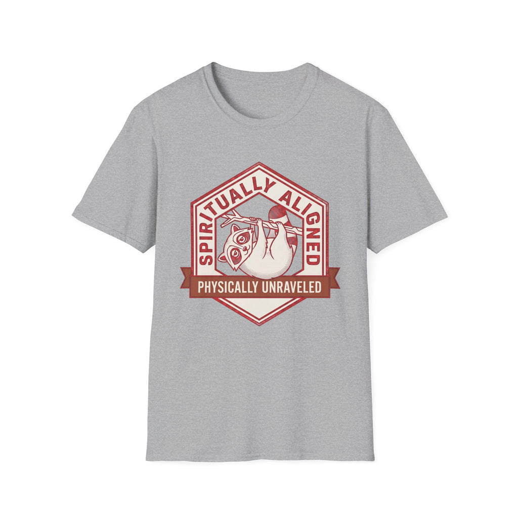 Spiritually Aligned T-Shirt | “Physically Unraveled” Retro Spiritual Graphic Tee