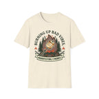 Manifesting S'mores T-Shirt — "Burning Up Bad Vibes" Camping Graphic Tee