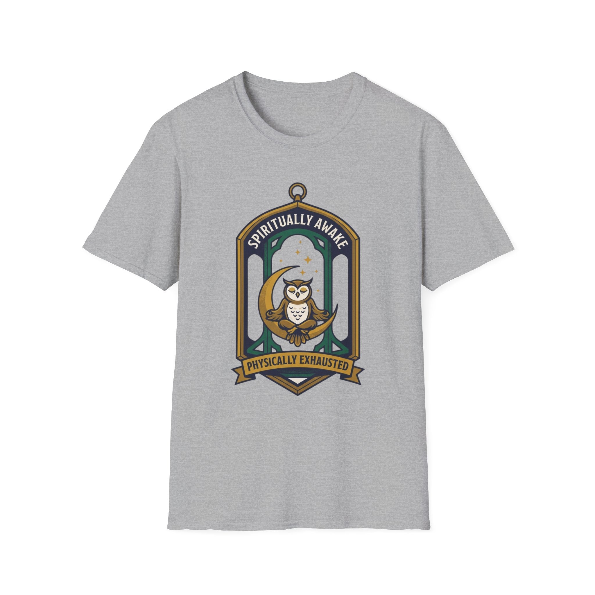 Spiritually Awake T-Shirt | Owl Meditation Graphic Tee