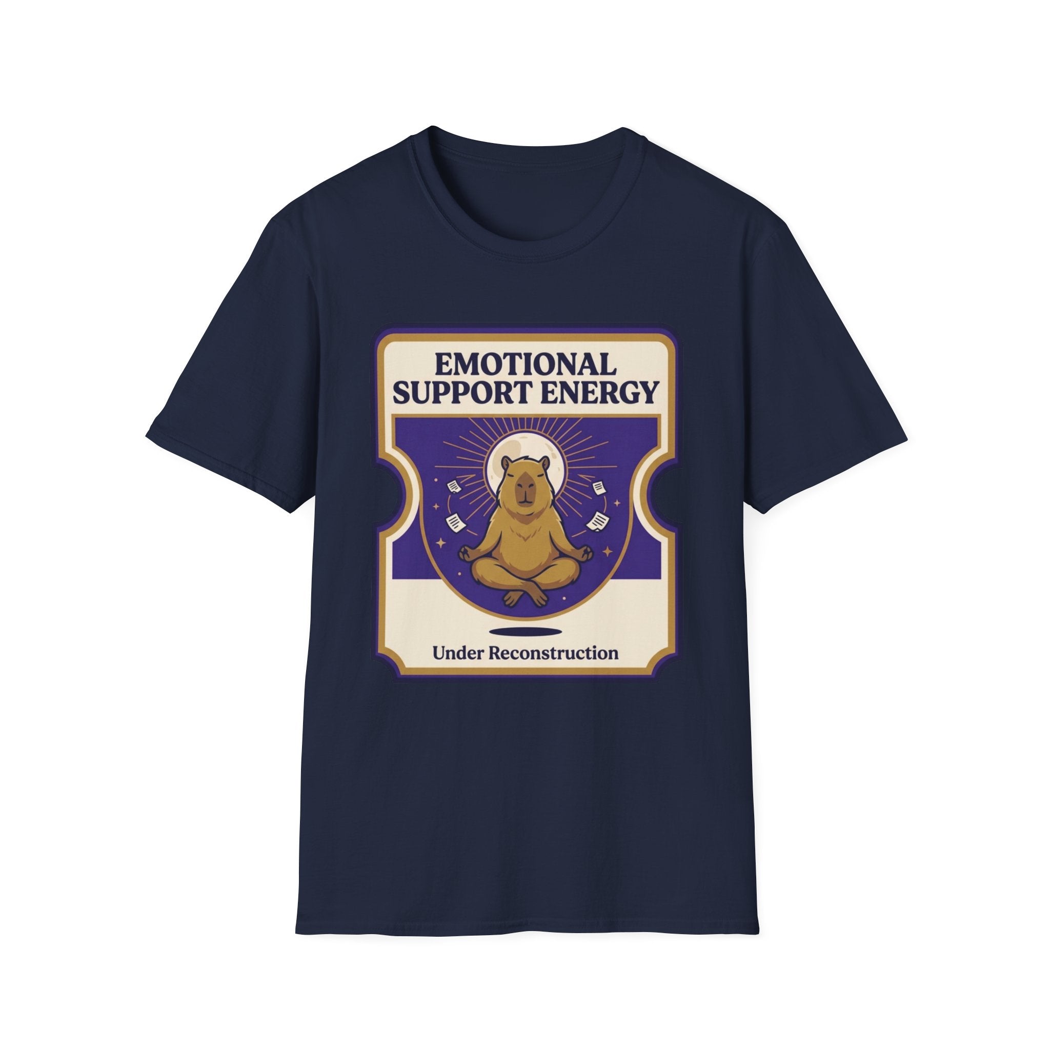 Emotional Support Energy T-Shirt | Cute Bear 'Under Reconstruction' Comfort Tee