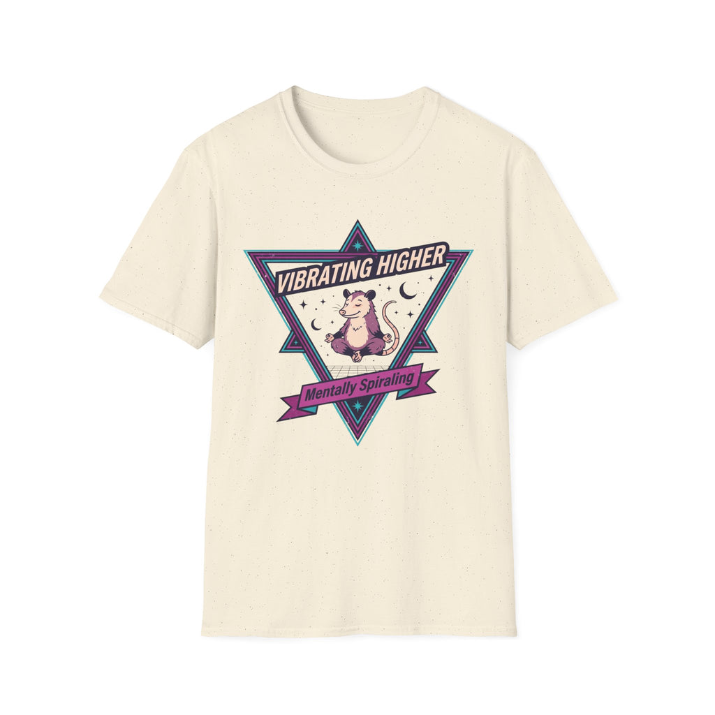 Vibrating Higher T-Shirt | ‘Mentally Spiraling’ Retro Rat Graphic Tee