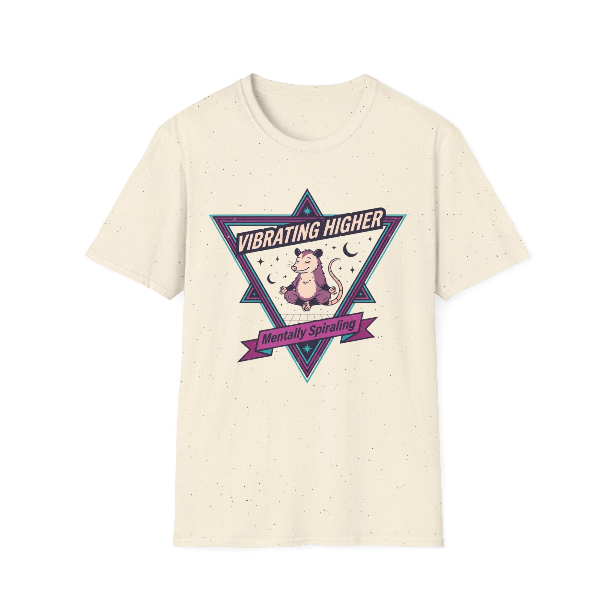 Vibrating Higher T-Shirt | ‘Mentally Spiraling’ Retro Rat Graphic Tee