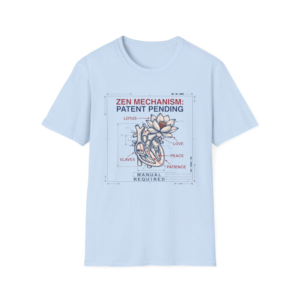 Zen Mechanism: Patent Pending T-Shirt | Lotus Heart Anatomy Graphic Tee