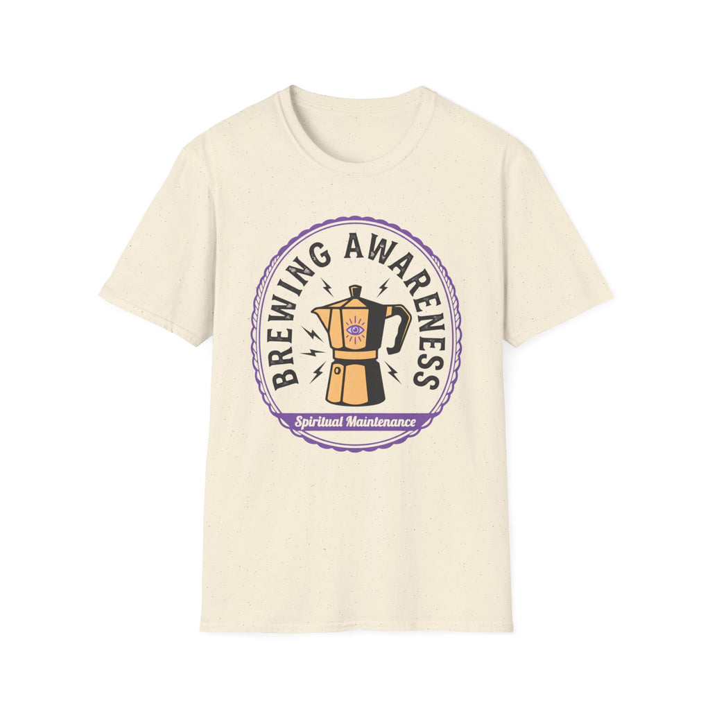Brewing Awareness T-Shirt | Moka Pot Coffee Education Tee