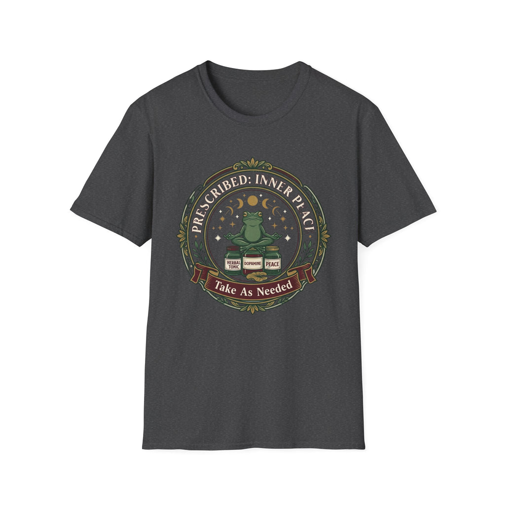 Inner Peace Frog T-Shirt | "Prescribed: Inner Peace" Meditation Tee