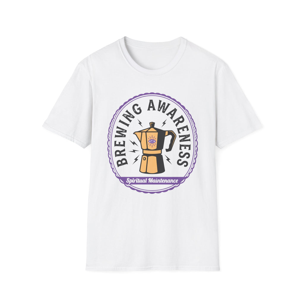 Brewing Awareness T-Shirt | Moka Pot Coffee Education Tee