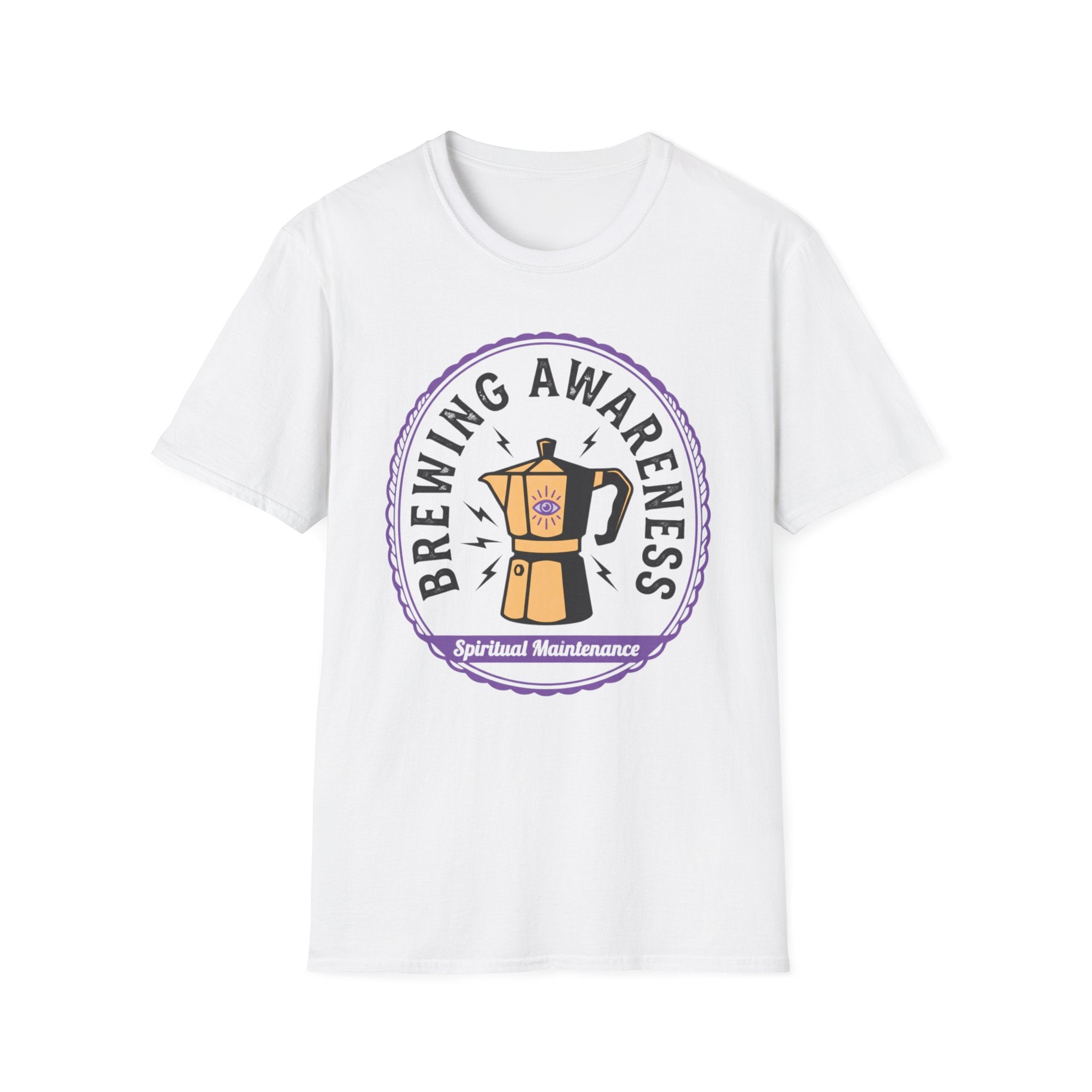 Brewing Awareness T-Shirt | Moka Pot Coffee Education Tee