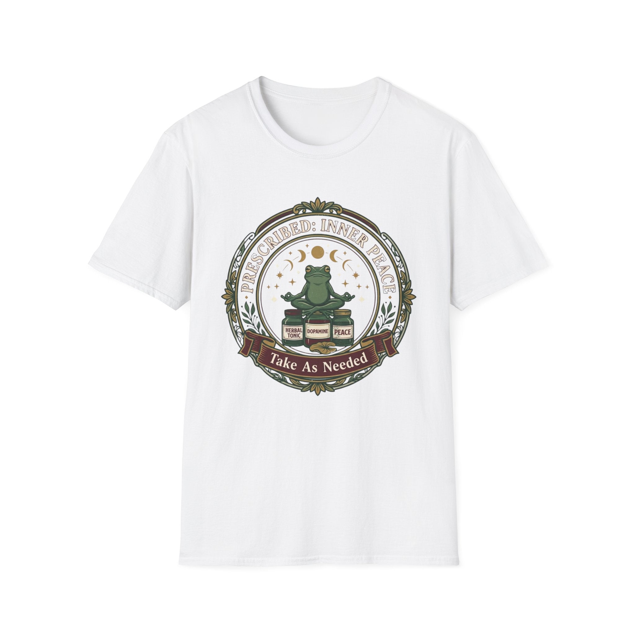 Inner Peace Frog T-Shirt | "Prescribed: Inner Peace" Meditation Tee
