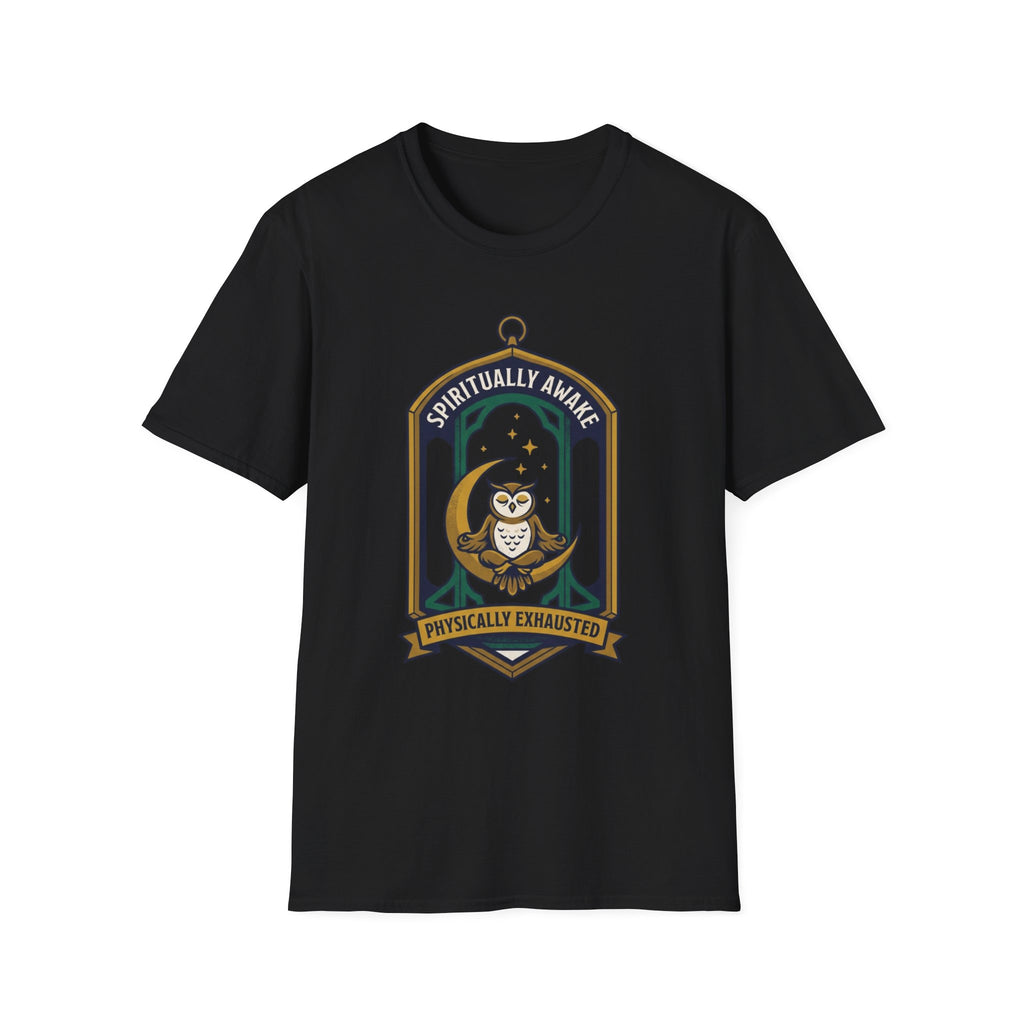 Spiritually Awake T-Shirt | Owl Meditation Graphic Tee