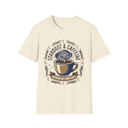 Stardust & Caffeine T-Shirt — Cosmic Coffee Lover Tee