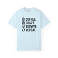 Coffee Chart Survive Repeat T-Shirt