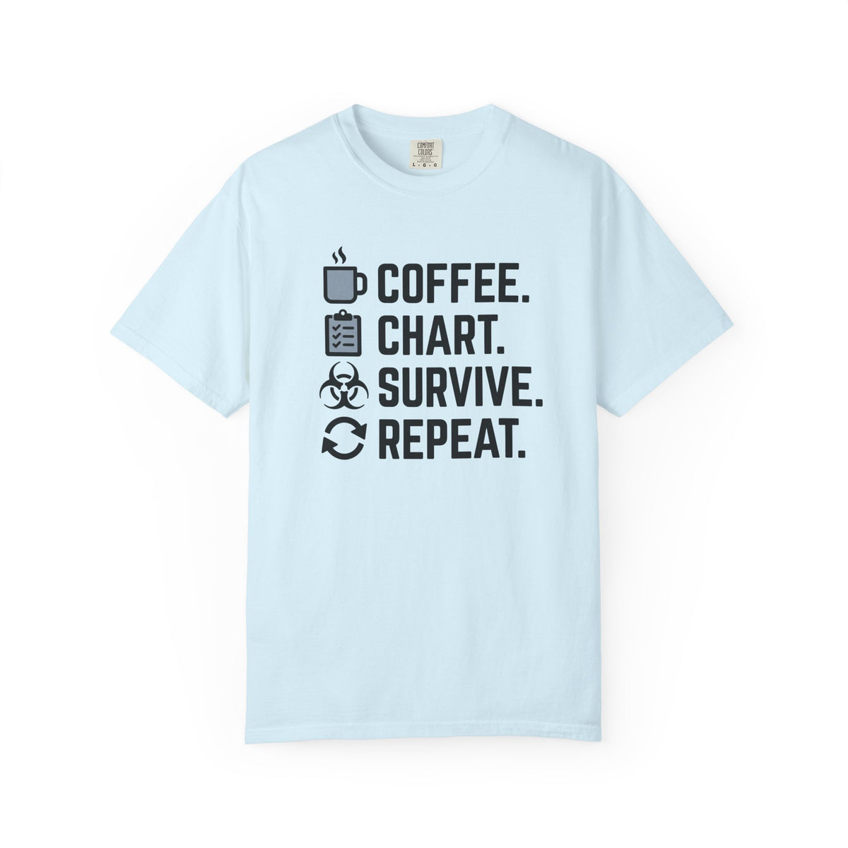 Coffee Chart Survive Repeat T-Shirt