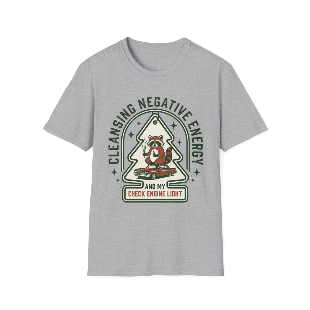 "Cleansing Negative Energy" Raccoon Graphic T-Shirt