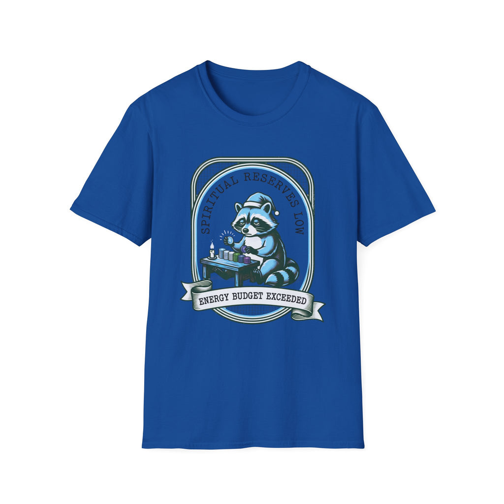 Raccoon 'Spiritual Reserves Low' Graphic T-Shirt